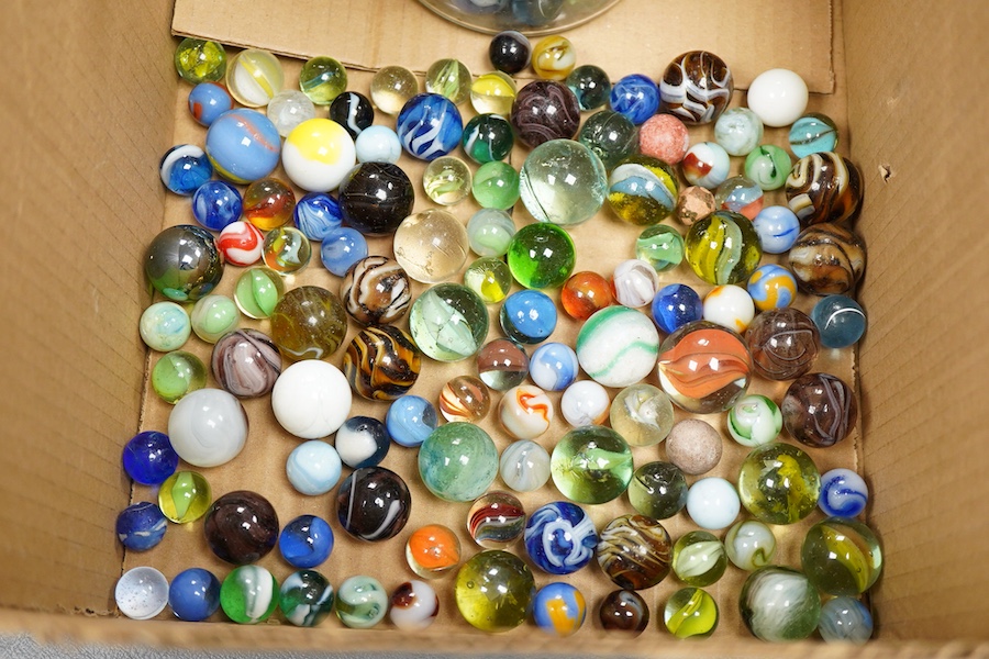 A collection of old marbles
